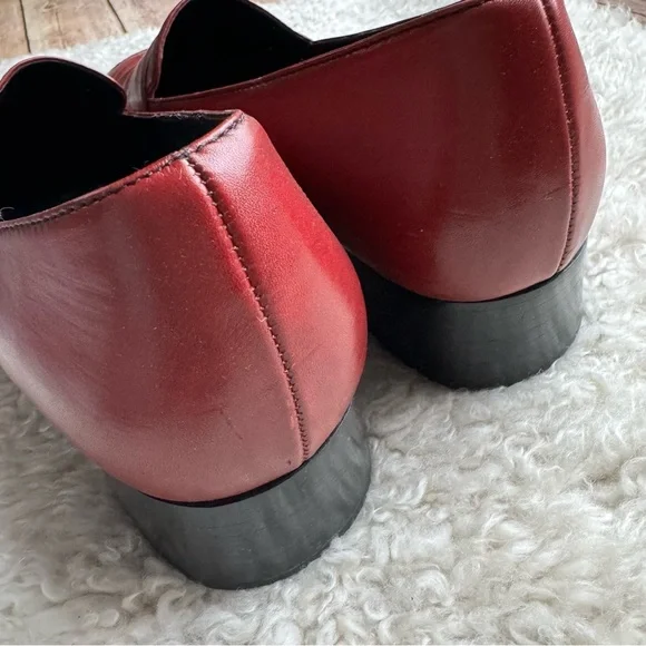 Rockport Burgundy Leather Penny Loafers - Picture 6 of 10